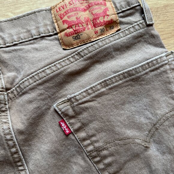 Levi's 502™ Taper Fit Men's Jeans - Otter Tan- 30x32 (1) - Picture 8 of 10